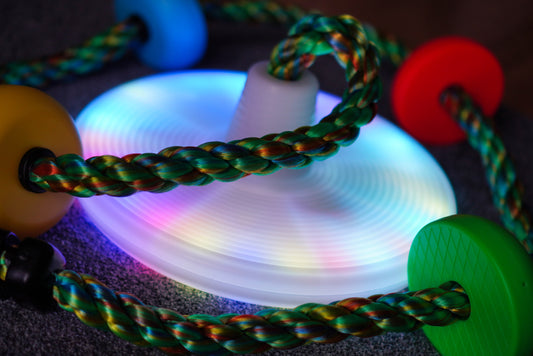 LED Rainbow Rope Swing