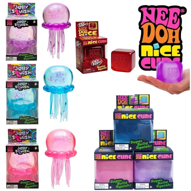 Schylling Nee Doh Jellyfish & Cube Squish