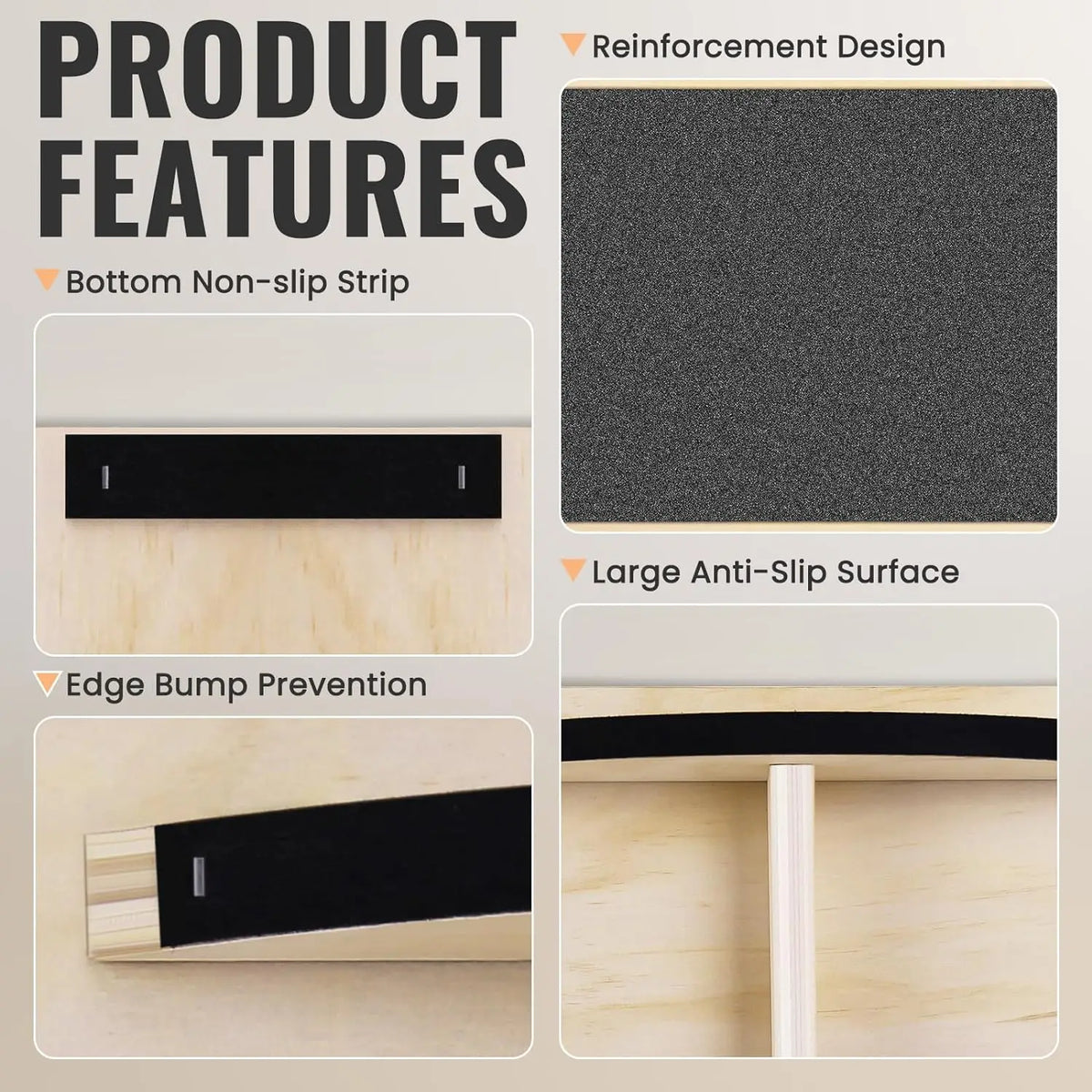 Anti Slip Wooden Balance Board