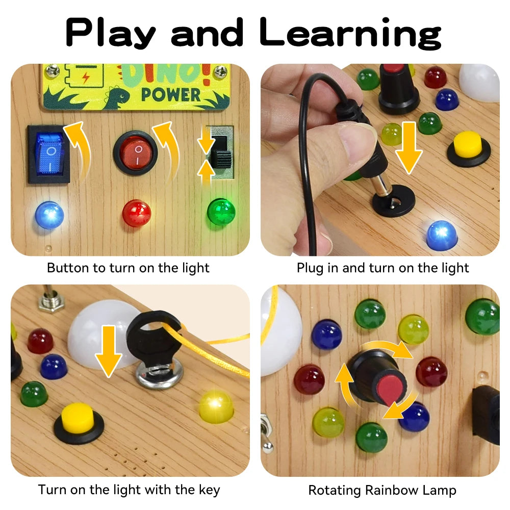 Montessori LED Light Busy Board