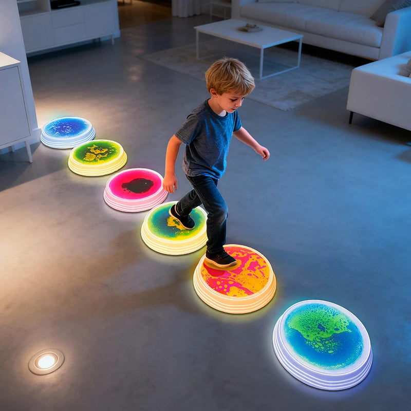 Rainbow LED Liquid floot tiles
