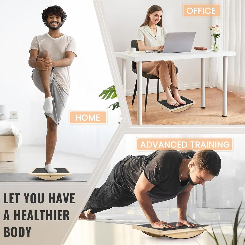 Anti Slip Wooden Balance Board