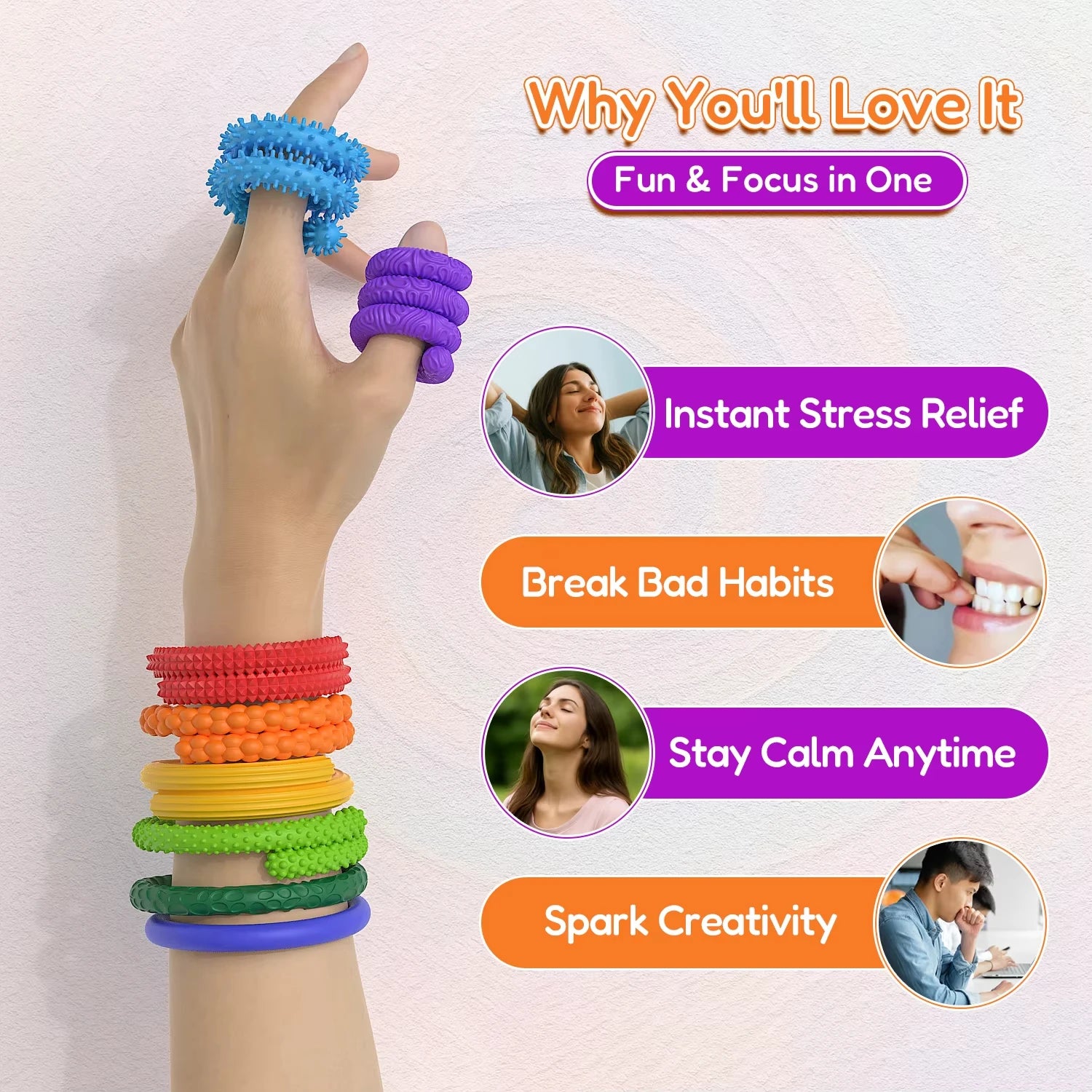Textured Fidget Sticks