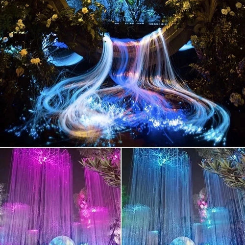 6W Fiber Optic Waterfall Curtain Light