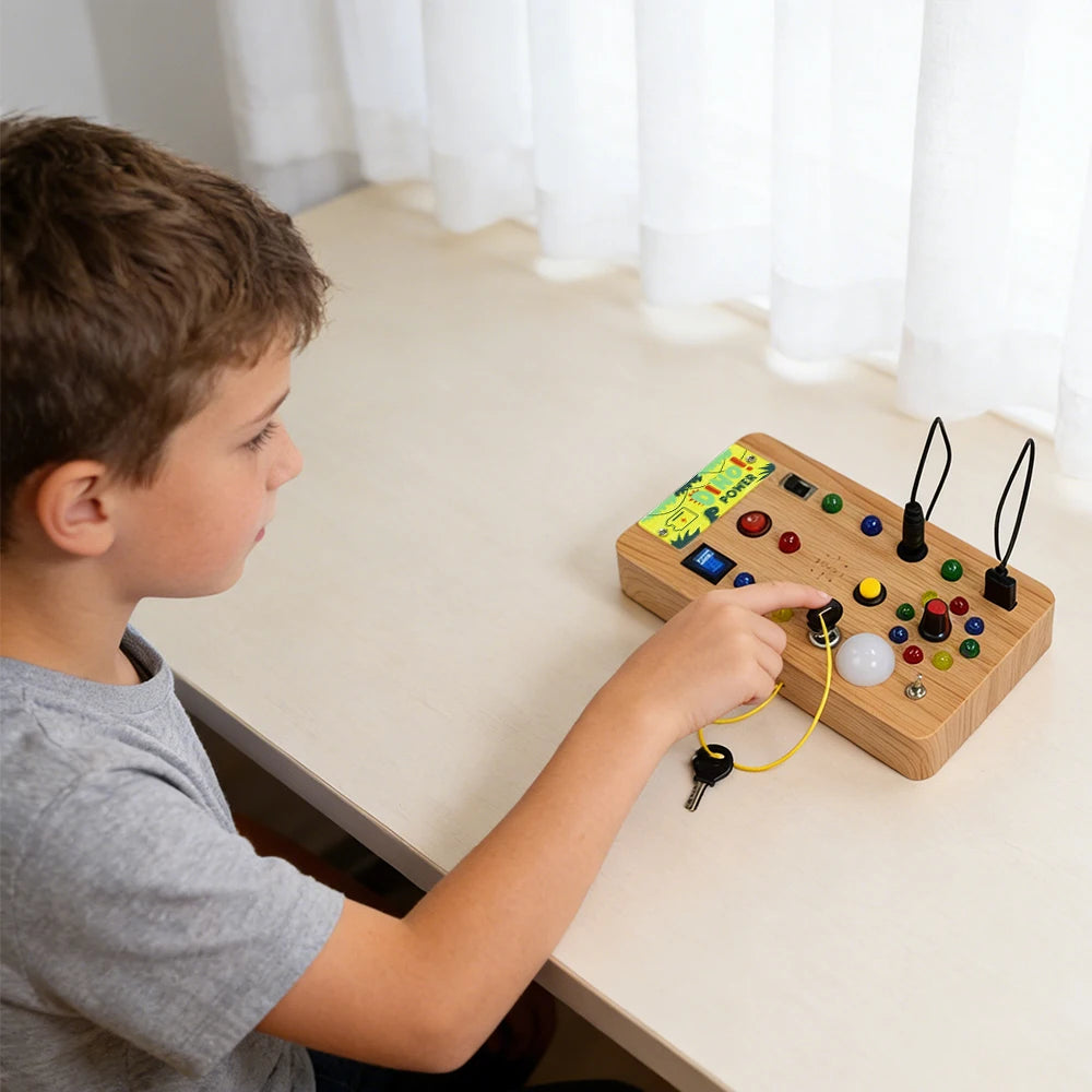 Montessori LED Light Busy Board