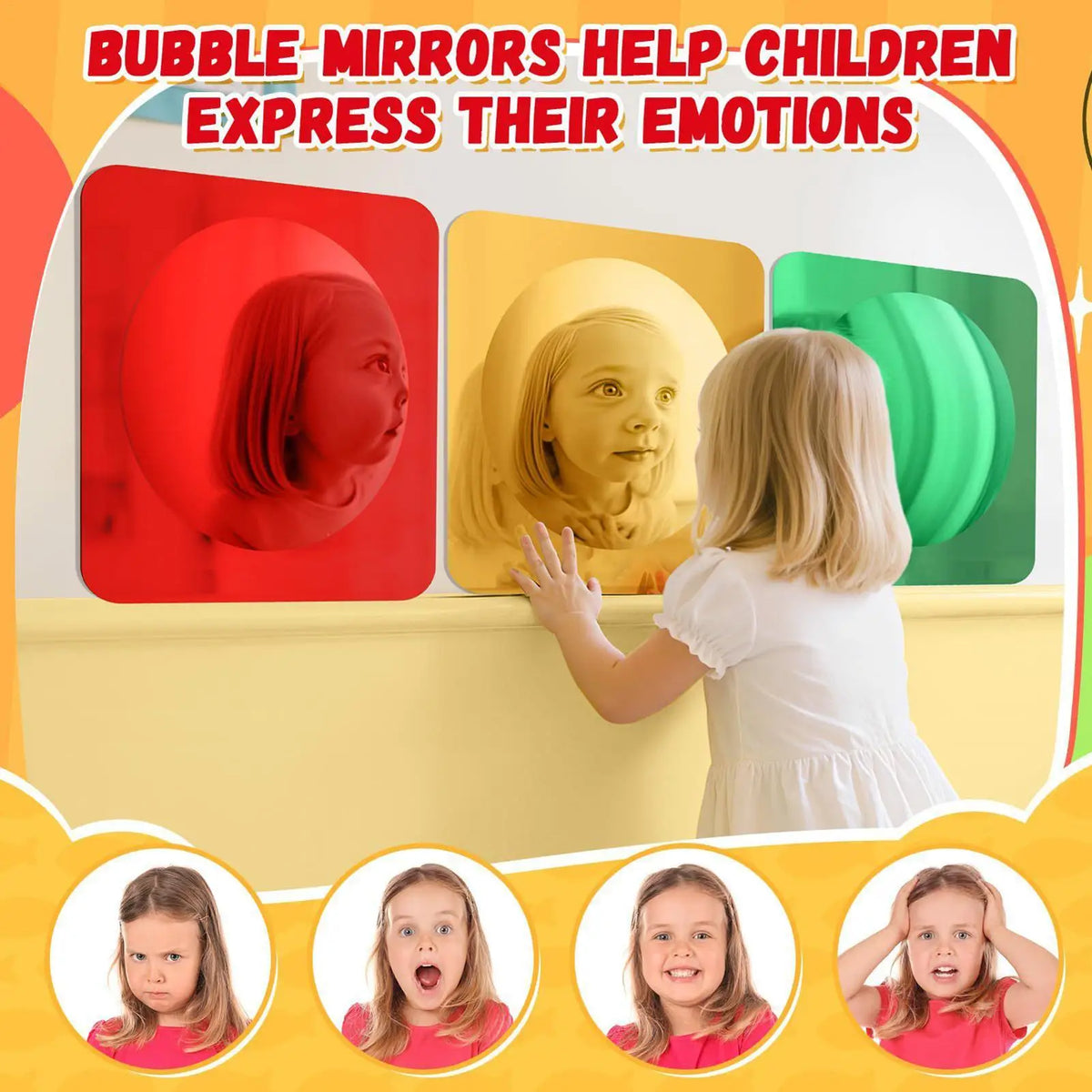 Bubble Sensory Mirror 3-Piece