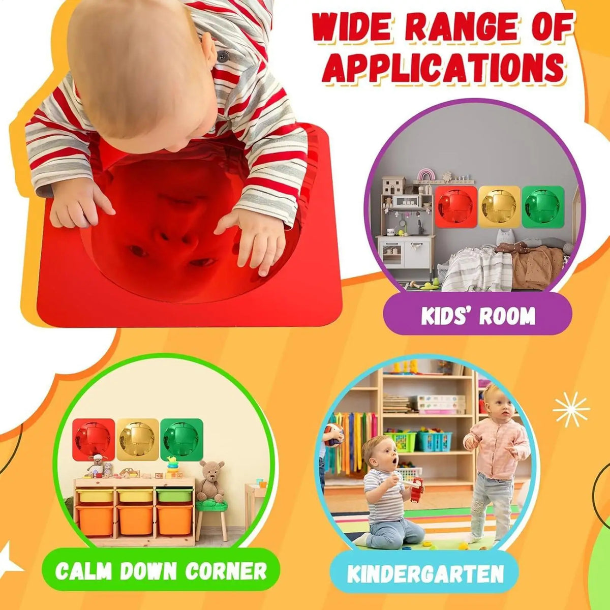 Bubble Sensory Mirror 3-Piece