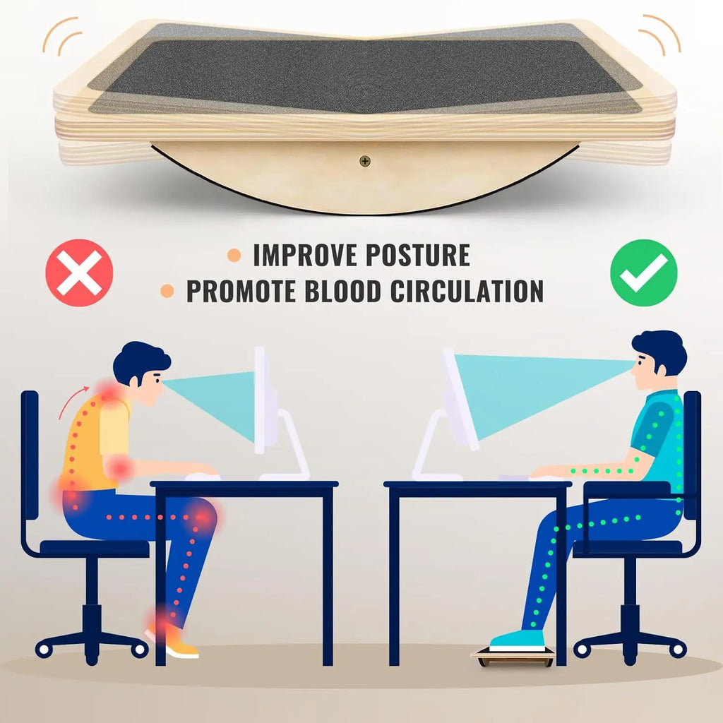 Anti Slip Wooden Balance Board