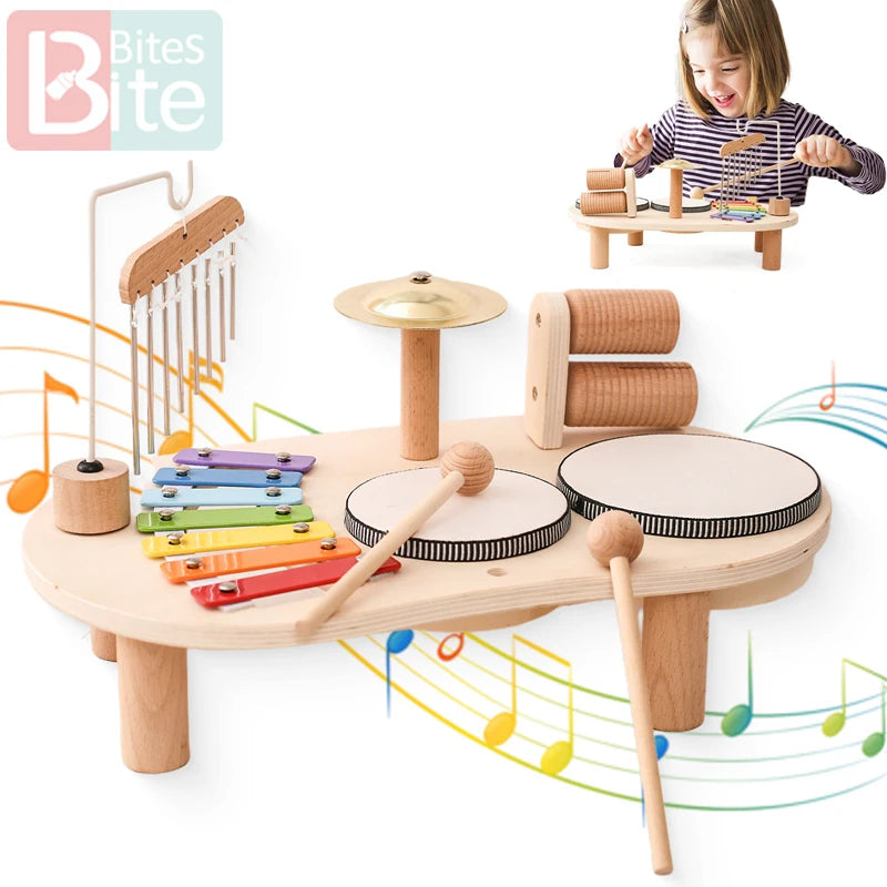 Wooden Aeolian Bells Montessori kit